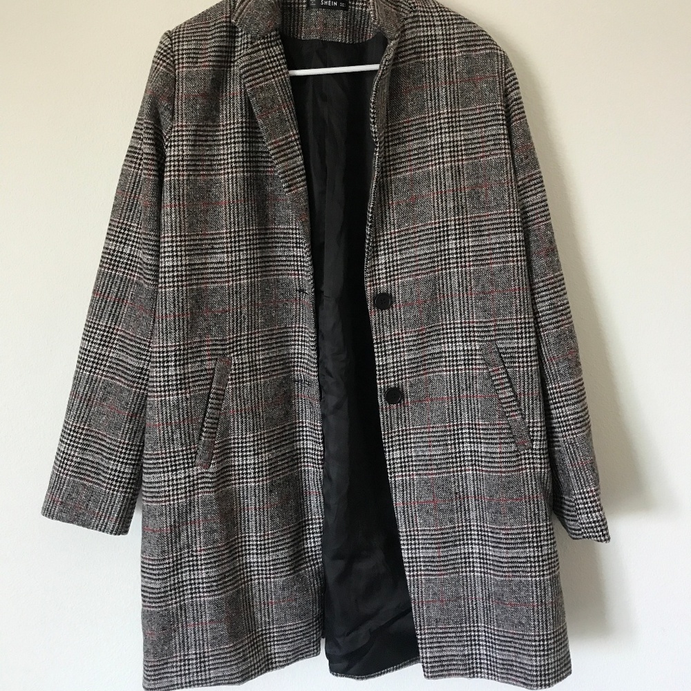 Plaid Oversized Sports Coat